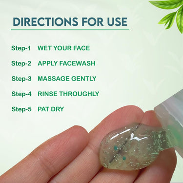 Jovees Herbal Tea Tree Face Wash for Oily & Sensitive Skin | Paraben & Alcohol-Free, Controls Oil, Prevents Breakouts, Remove Dead Skin | Gentle Cleanser For All Skin Types - 120ml (Pack of 3)